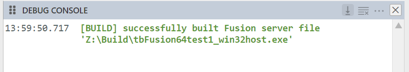 tbFusionDebugConsole