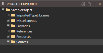 Project Explorer Sample